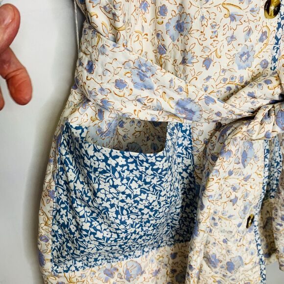 Billabong Perfect Match Quilted Jacket Button Belt Cottagecore‎ Romantic Prairie - Picture 6 of 15